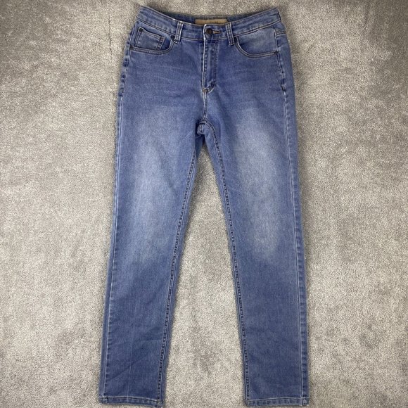 Joe's Jeans Girl's Size 16 (25x29) Mid-Rise Medium Wash Straight Leg Denim - Picture 2 of 12
